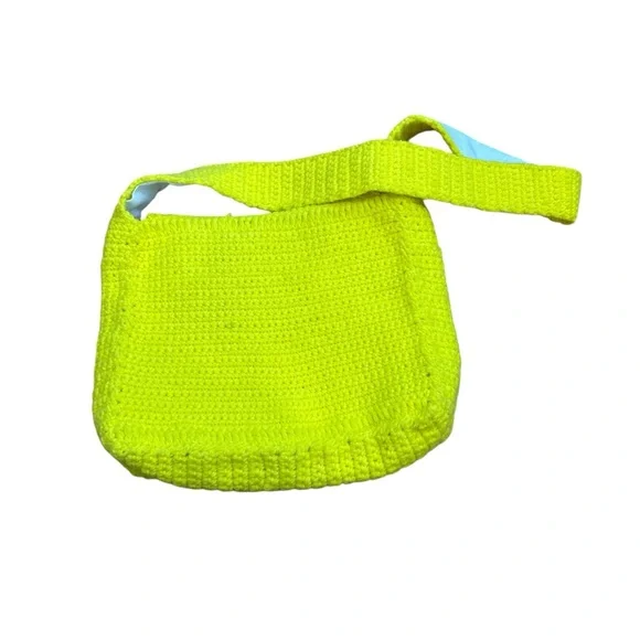 🌼 Vintage Handknit Crochet Flower Bag 🌼 - Picture 5 of 5